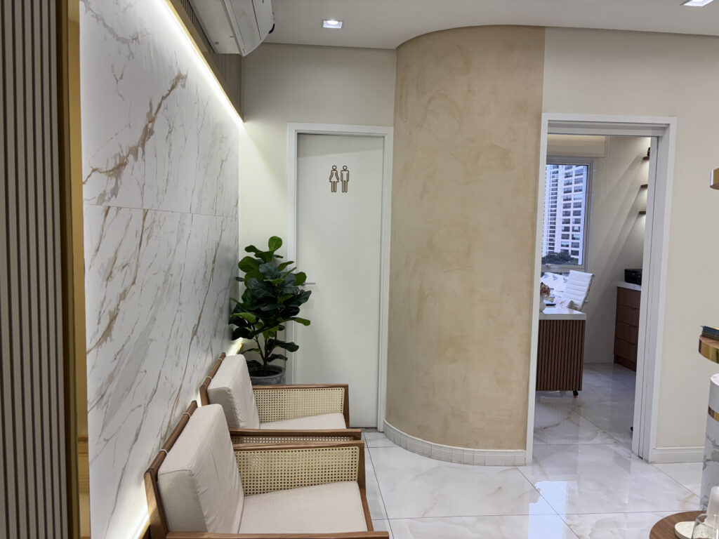 Imagem da recepção do Espaço ON Sáude, localizado na Vila Leopoldina